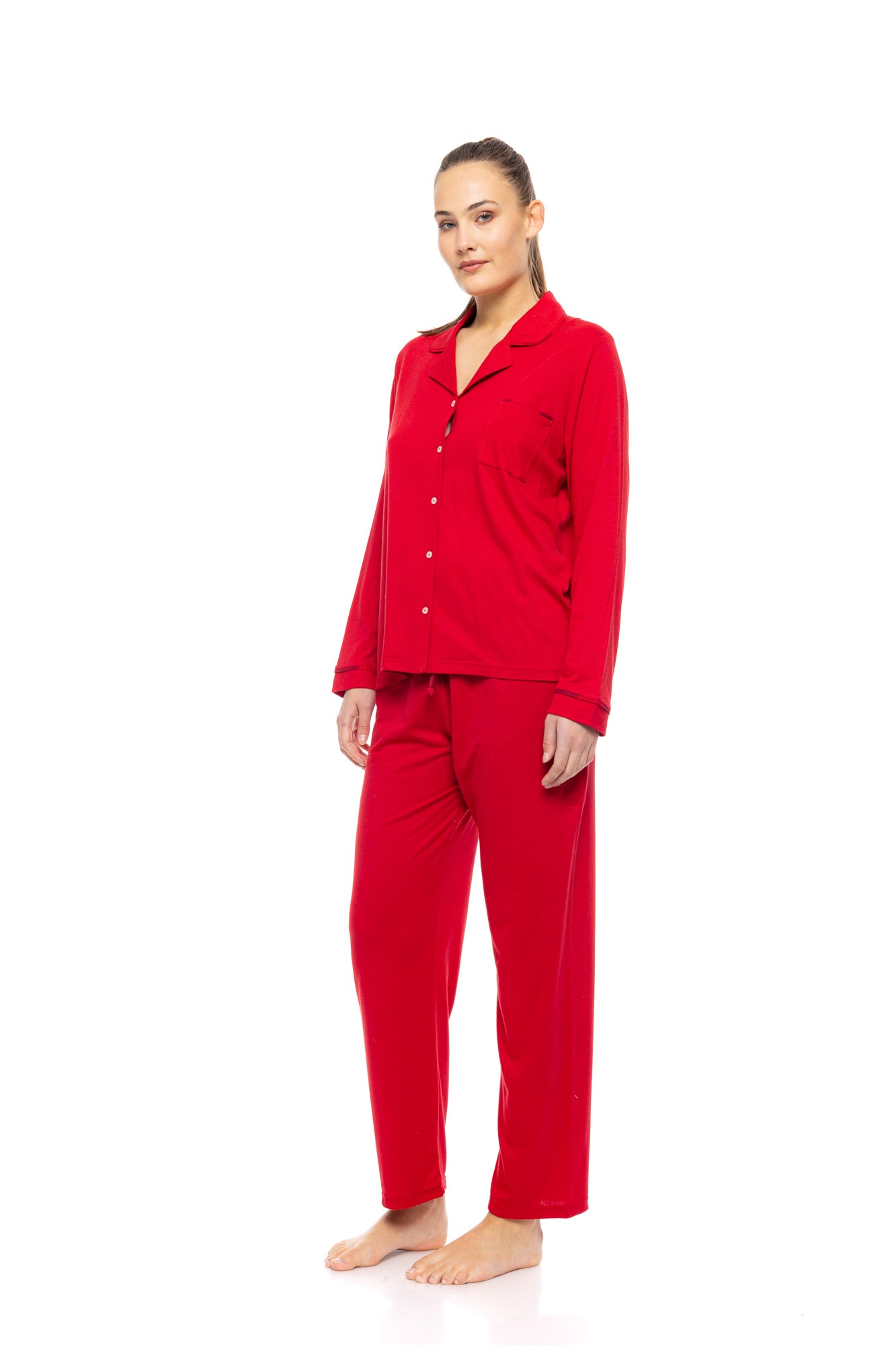 Pink Label - Pyjama Buttoned Raspberry