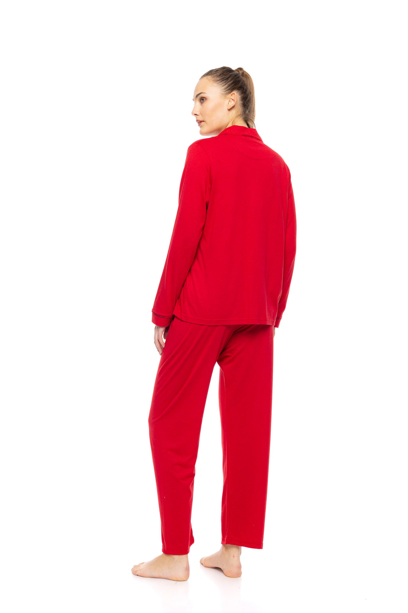 Pink Label - Pyjama Buttoned Raspberry