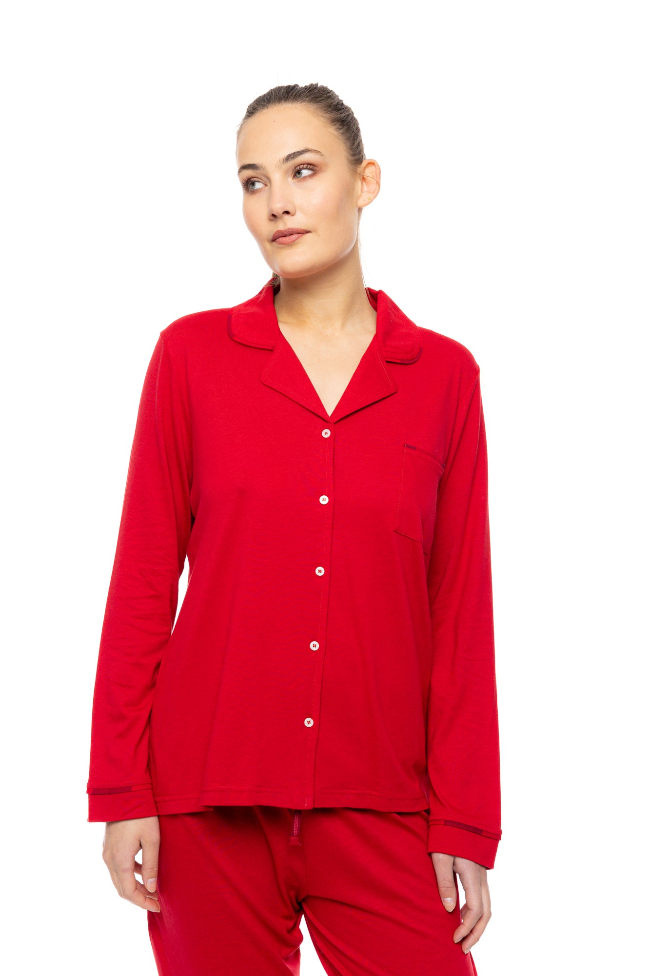 Pink Label - Pyjama Buttoned Raspberry