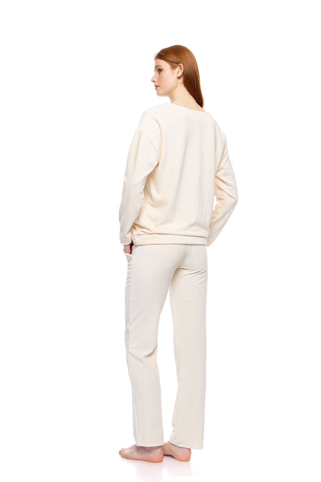Pink Label - Loungewear Velvet Stripes
