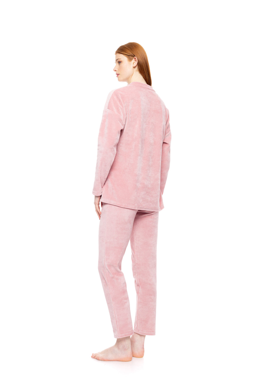 Pink Label - Loungewear Velvet Petit Stripe