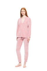 Pink Label - Loungewear Velvet Petit Stripe