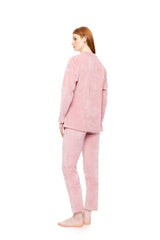 Pink Label - Loungewear Velvet Petit Stripe