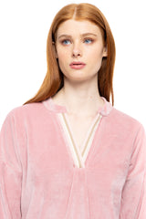Pink Label - Loungewear Velvet Petit Stripe