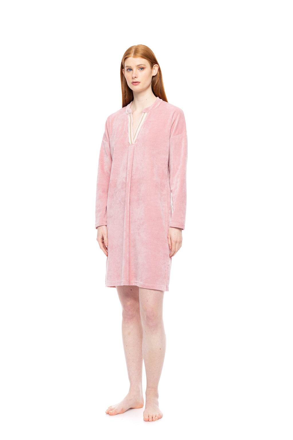 Pink Label - Loungewear Velvet Petit Stripe