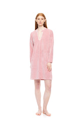 Pink Label - Loungewear Velvet Petit Stripe