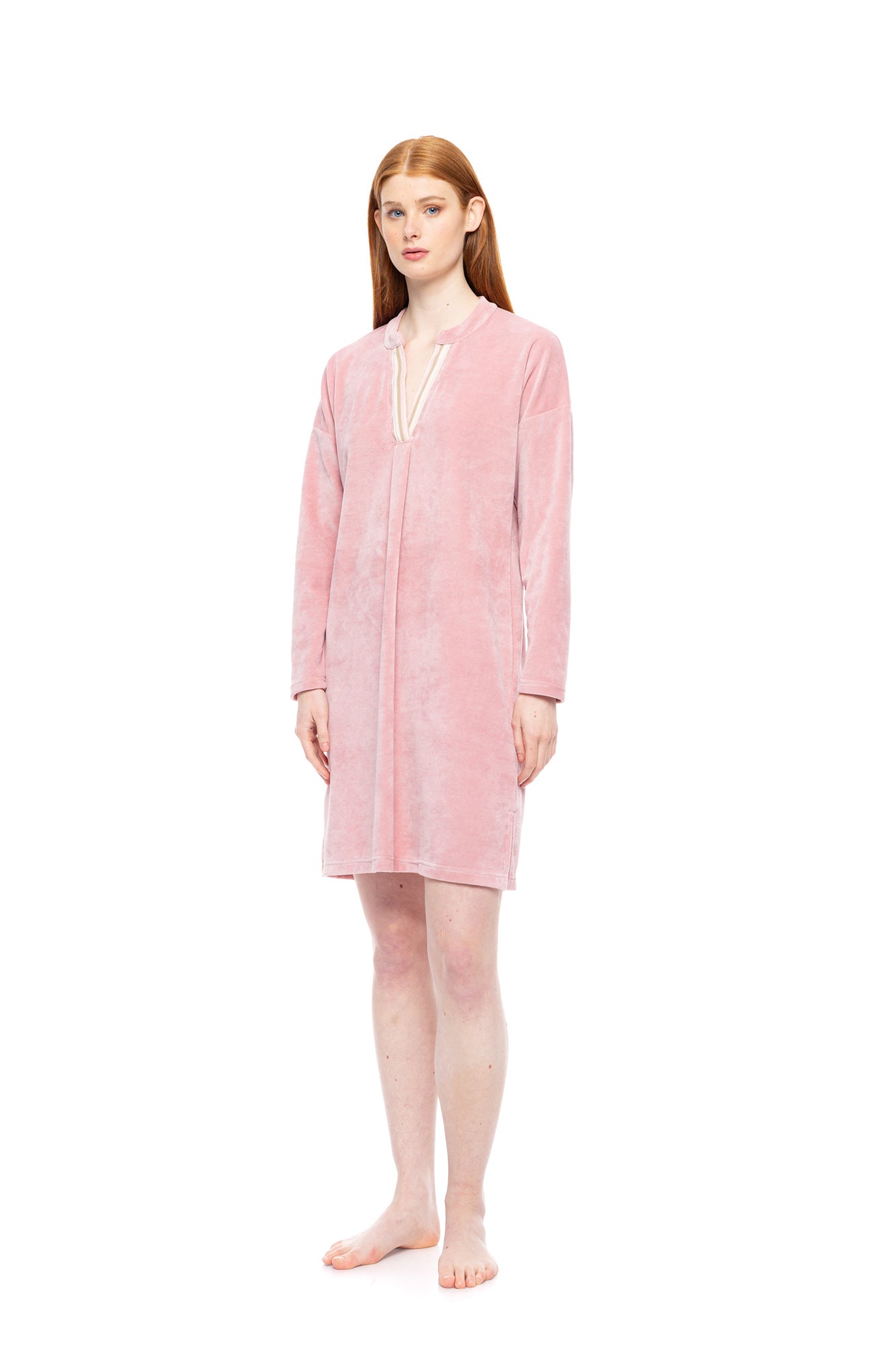 Pink Label - Loungewear Velvet Petit Stripe