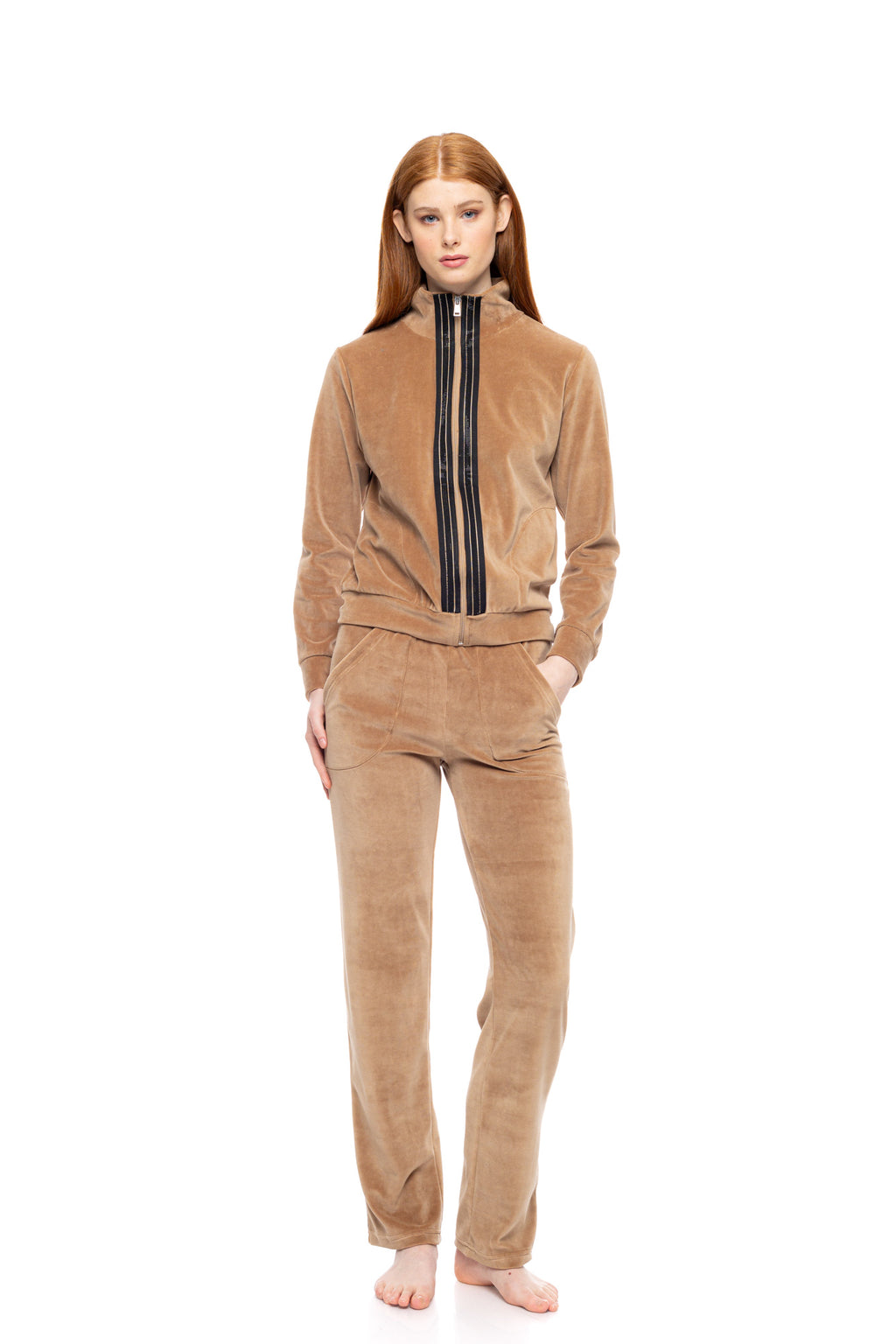 Pink Label - Trucksuit Velvet Gold Detail