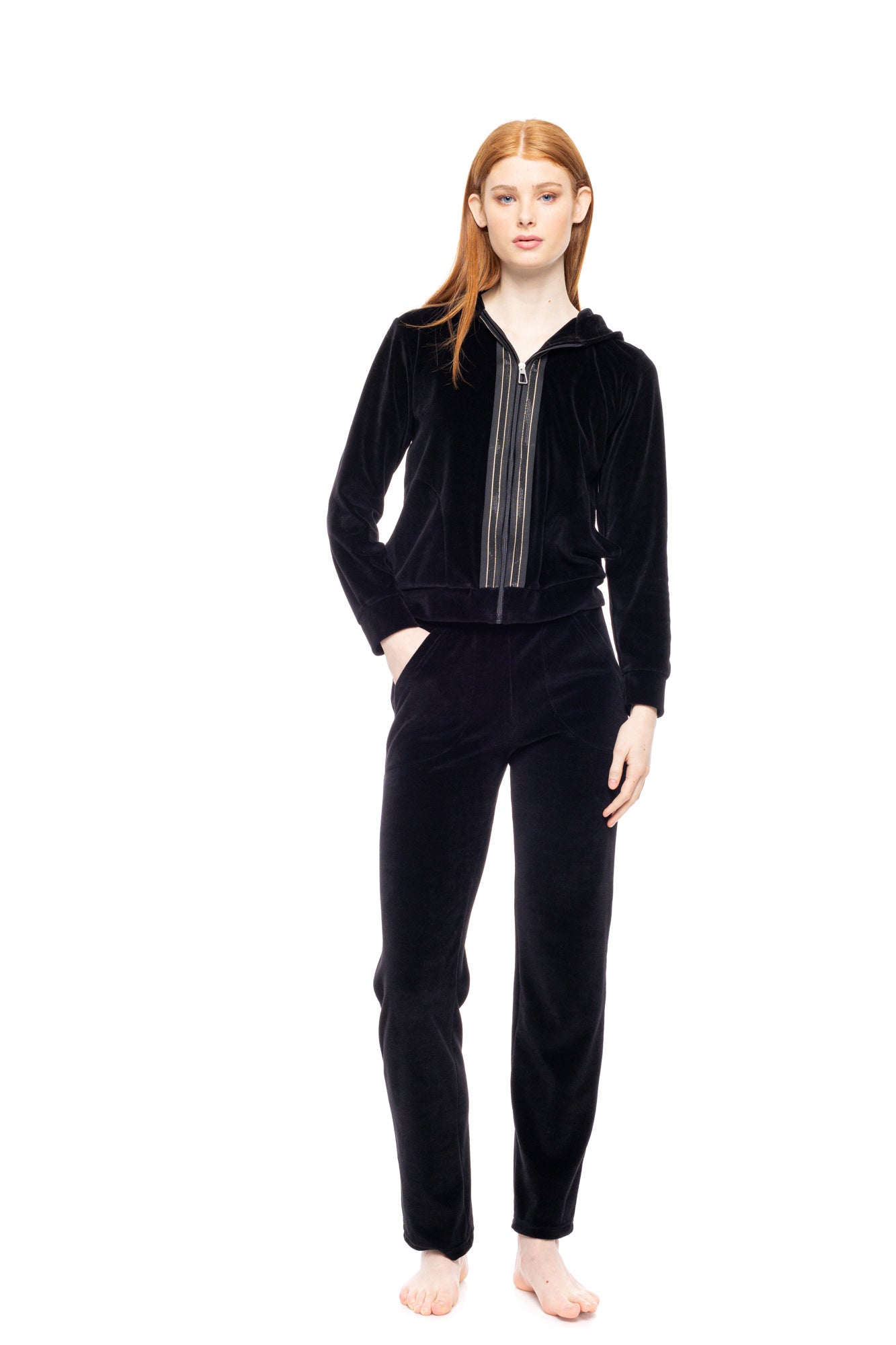 Pink Label - Trucksuit Velvet Gold Detail