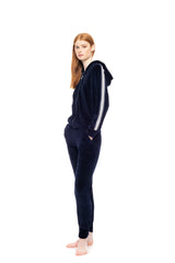 Pink Label - Trucksuit Velvet Off White Stripe