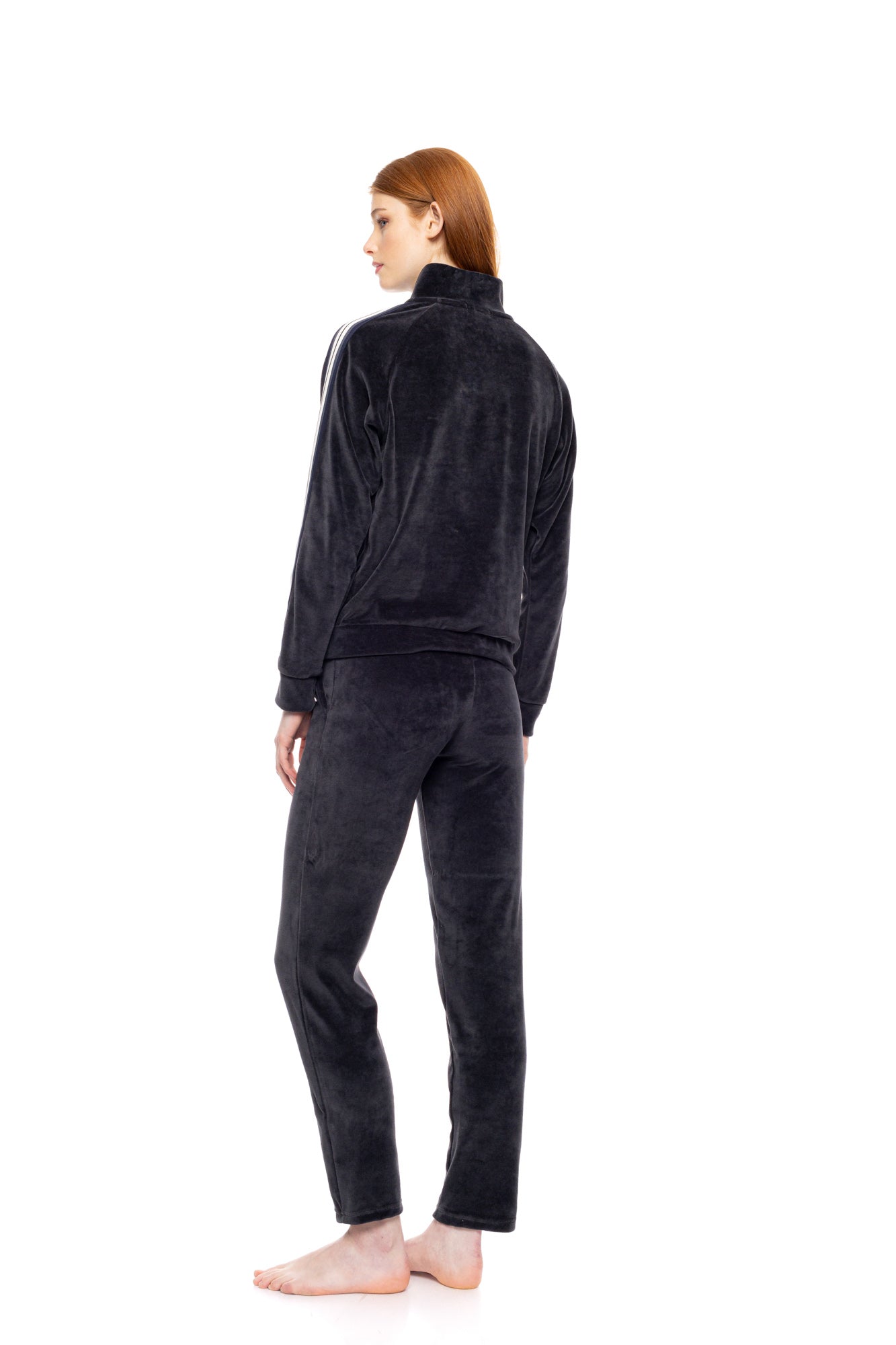 Pink Label - Trucksuit Velvet Off White Stripe
