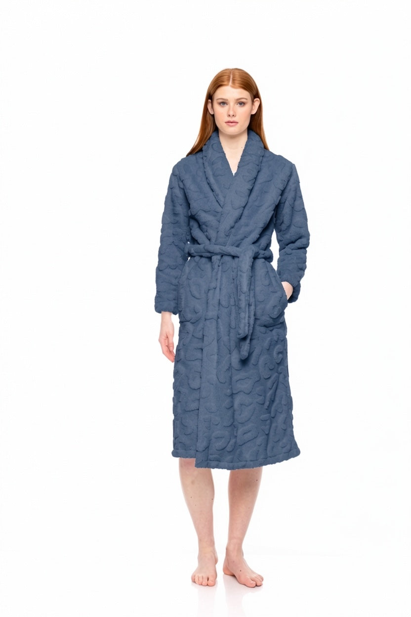 Pink Label - Robe Long Fleece Leo