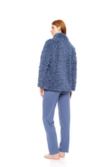 Pink Label - Robe Zipper Fleece Leo