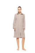 Pink Label - Robe Zipper Fleece Stripe