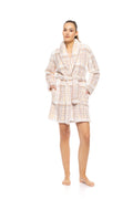 Pink Label - Robe Fleece Soft Plaid