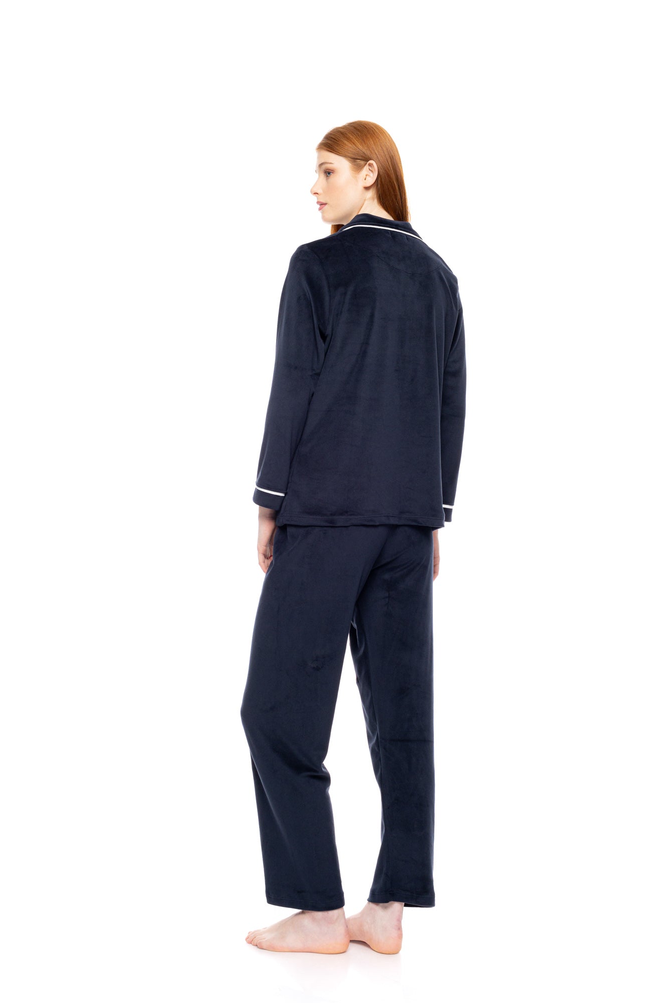 Pink Label - Pyjama Buttoned Soft Velvet