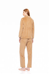 Pink Label - Pyjama Buttoned Soft Velvet