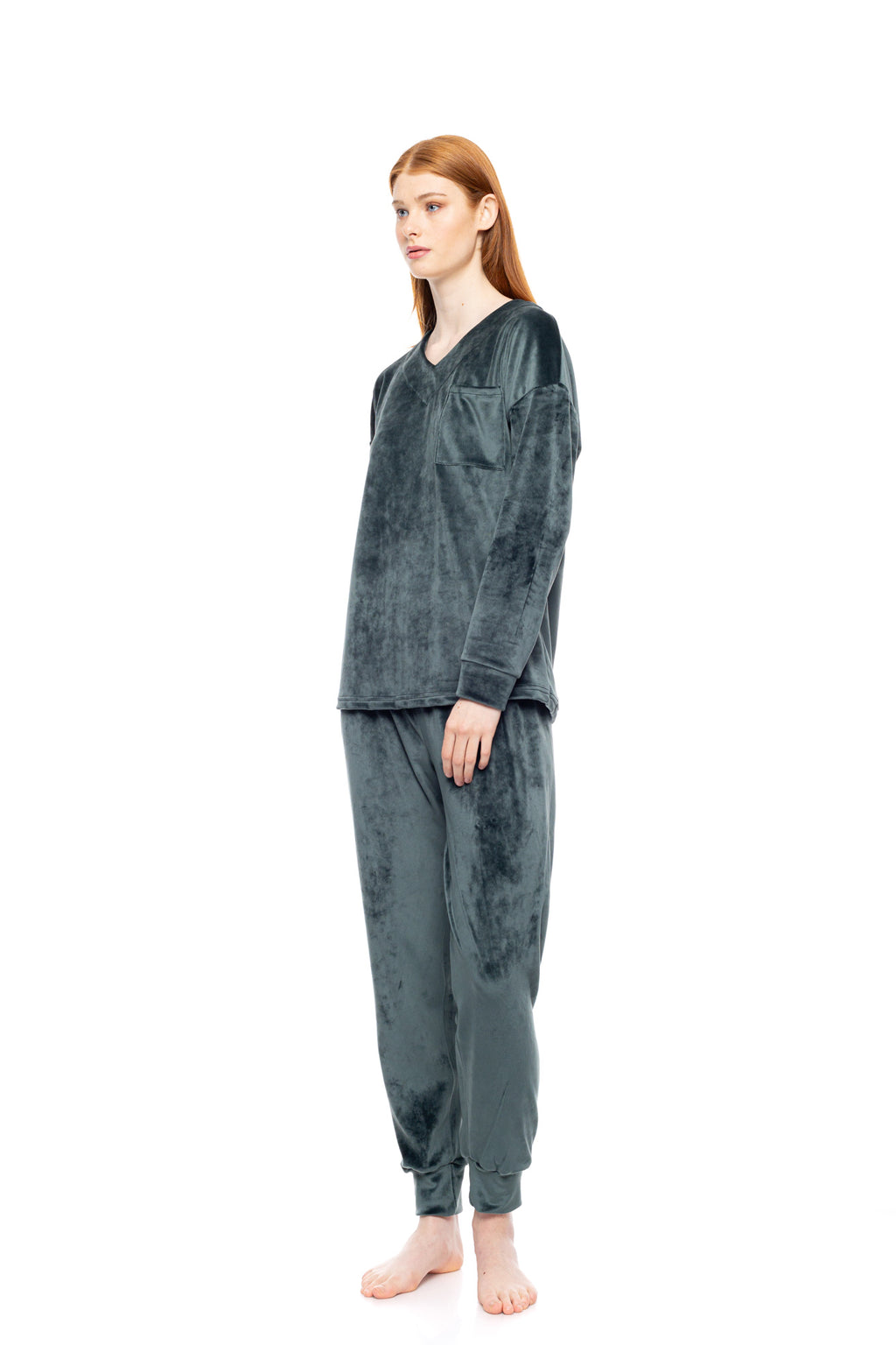 Pink Label - Pyjama V Soft Velvet
