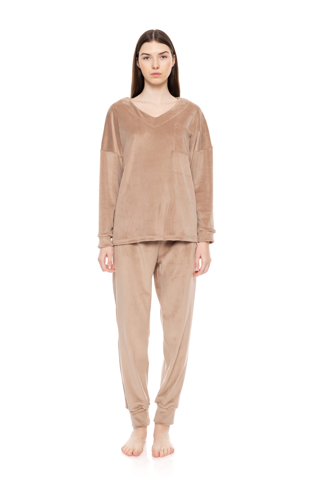 Pink Label - Pyjama V Soft Velvet