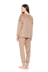 Pink Label - Pyjama V Soft Velvet