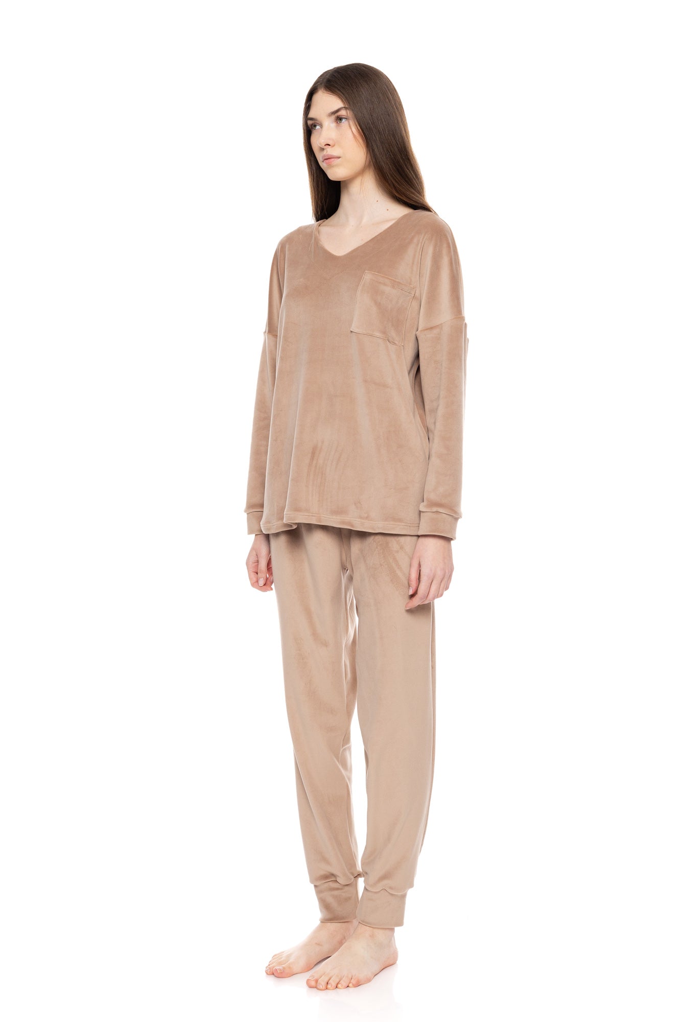 Pink Label - Pyjama V Soft Velvet