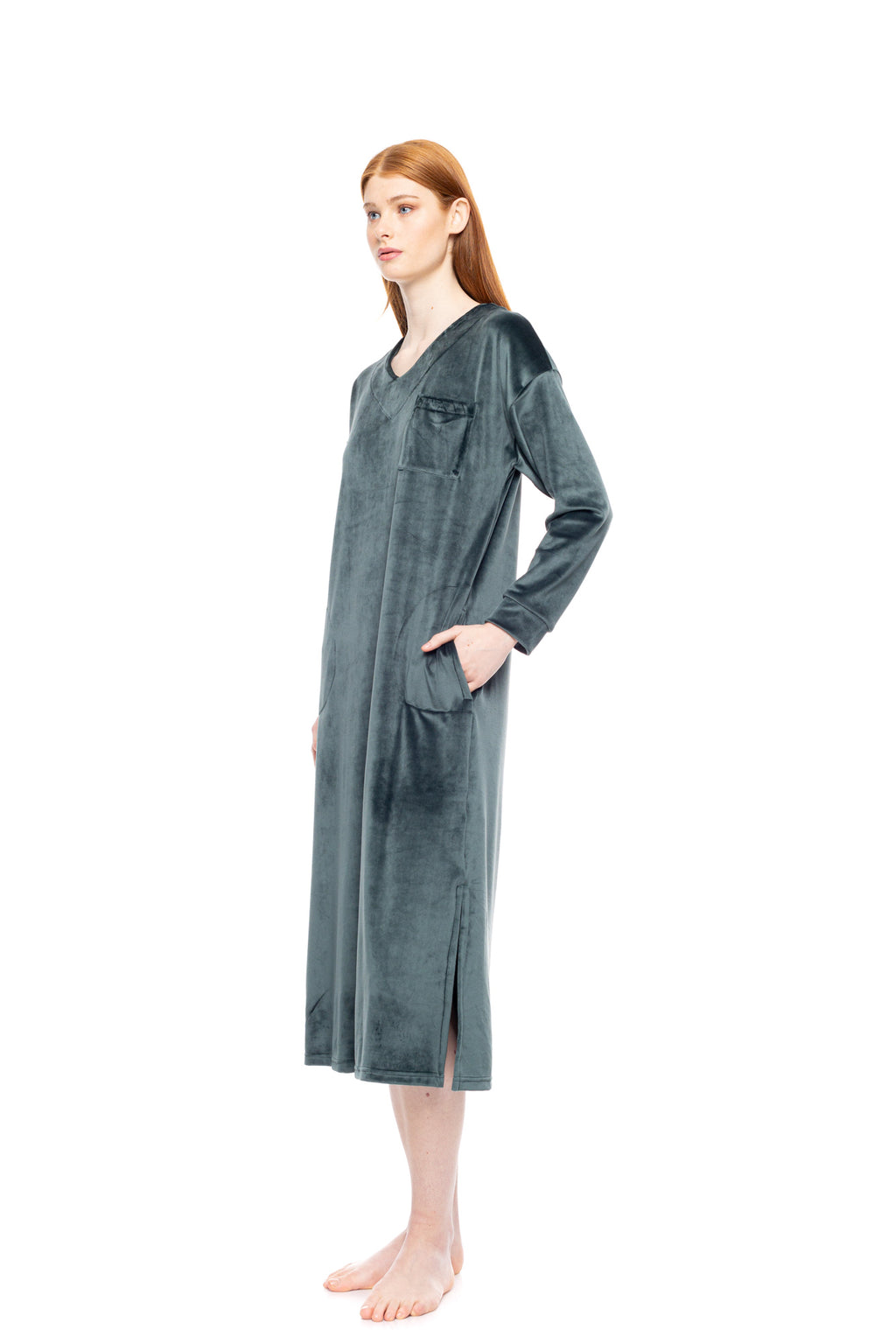 Pink Label - Nightgown Long Soft Velvet