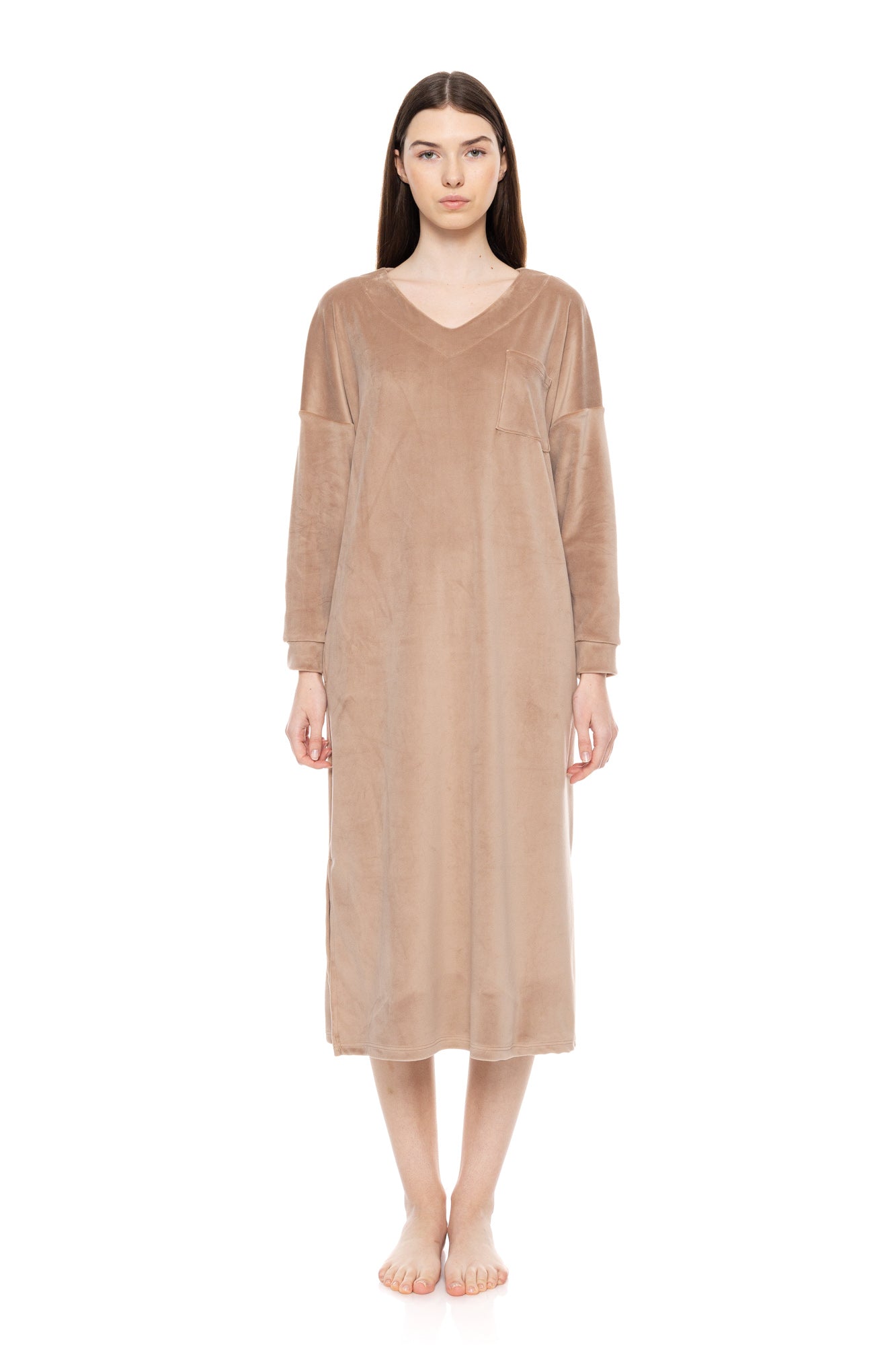 Pink Label - Nightgown Long Soft Velvet