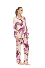 Pink Label - Pyjama Buttoned Botanical Flower