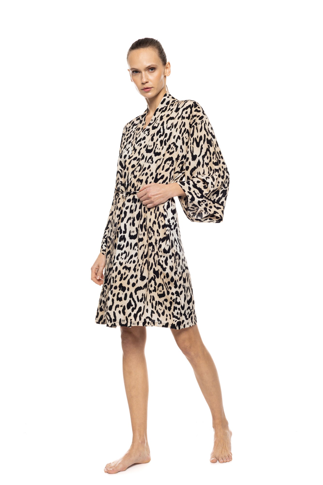 Pink Label - Robe Sand Leopard