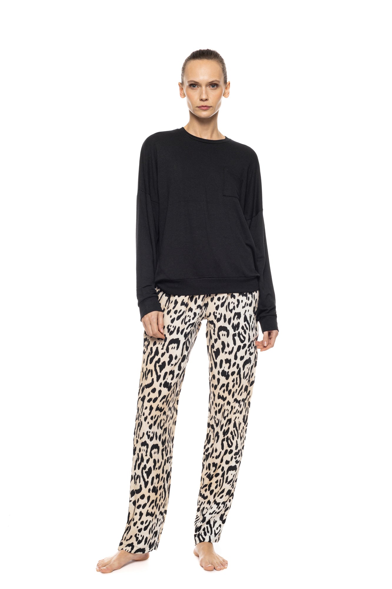 Pink Label - Pyjama Sand Leopard