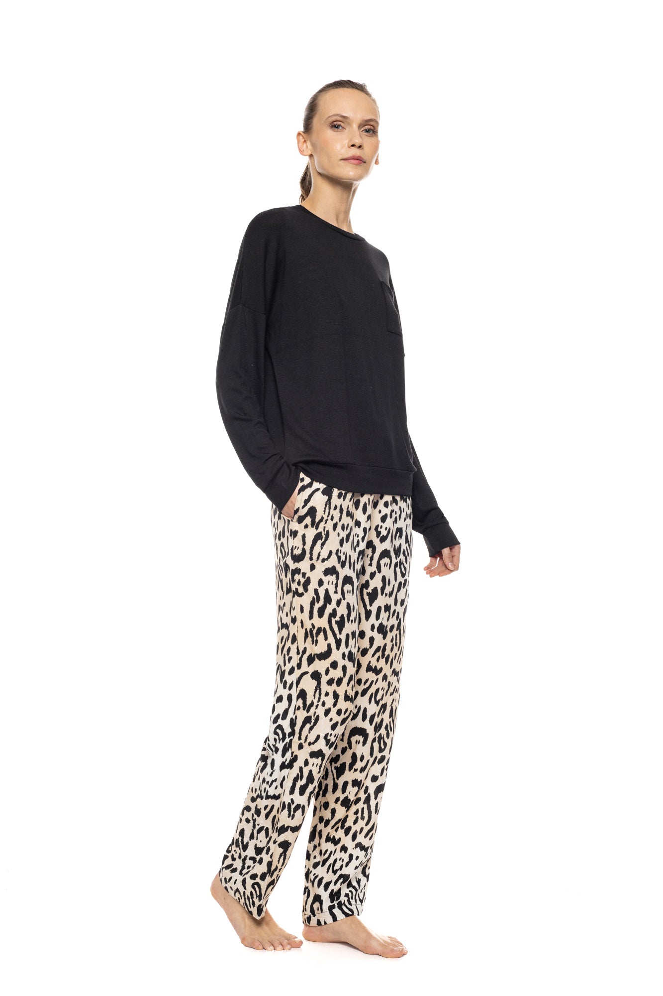Pink Label - Pyjama Sand Leopard
