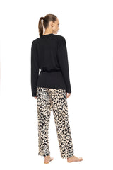 Pink Label - Pyjama 3Pcs Sand Leopard