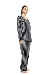 Pink Label - Pyjama Wide Stripe Navy
