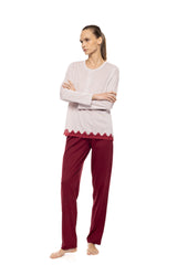 Pink Label - Pyjama Stripe Bordeaux