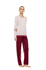Pink Label - Pyjama Stripe Bordeaux
