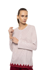 Pink Label - Pyjama Stripe Bordeaux