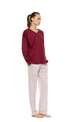 Pink Label - Pyjama Stripe Bordeaux