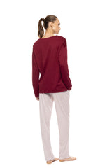 Pink Label - Pyjama Stripe Bordeaux