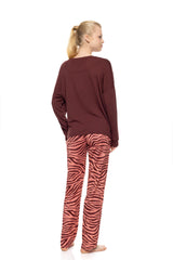 Pink Label - Pyjama Dusty Pink Zebra