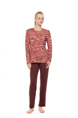Pink Label - Pyjama Dusty Pink Zebra