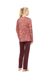 Pink Label - Pyjama Dusty Pink Zebra