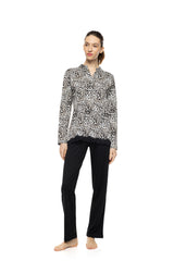 Pink Label - Pyjama Ivory Leopard