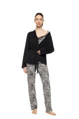 Pink Label - Pyjama 3Pcs Ivory Leopard