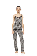 Pink Label - Pyjama 3Pcs Ivory Leopard