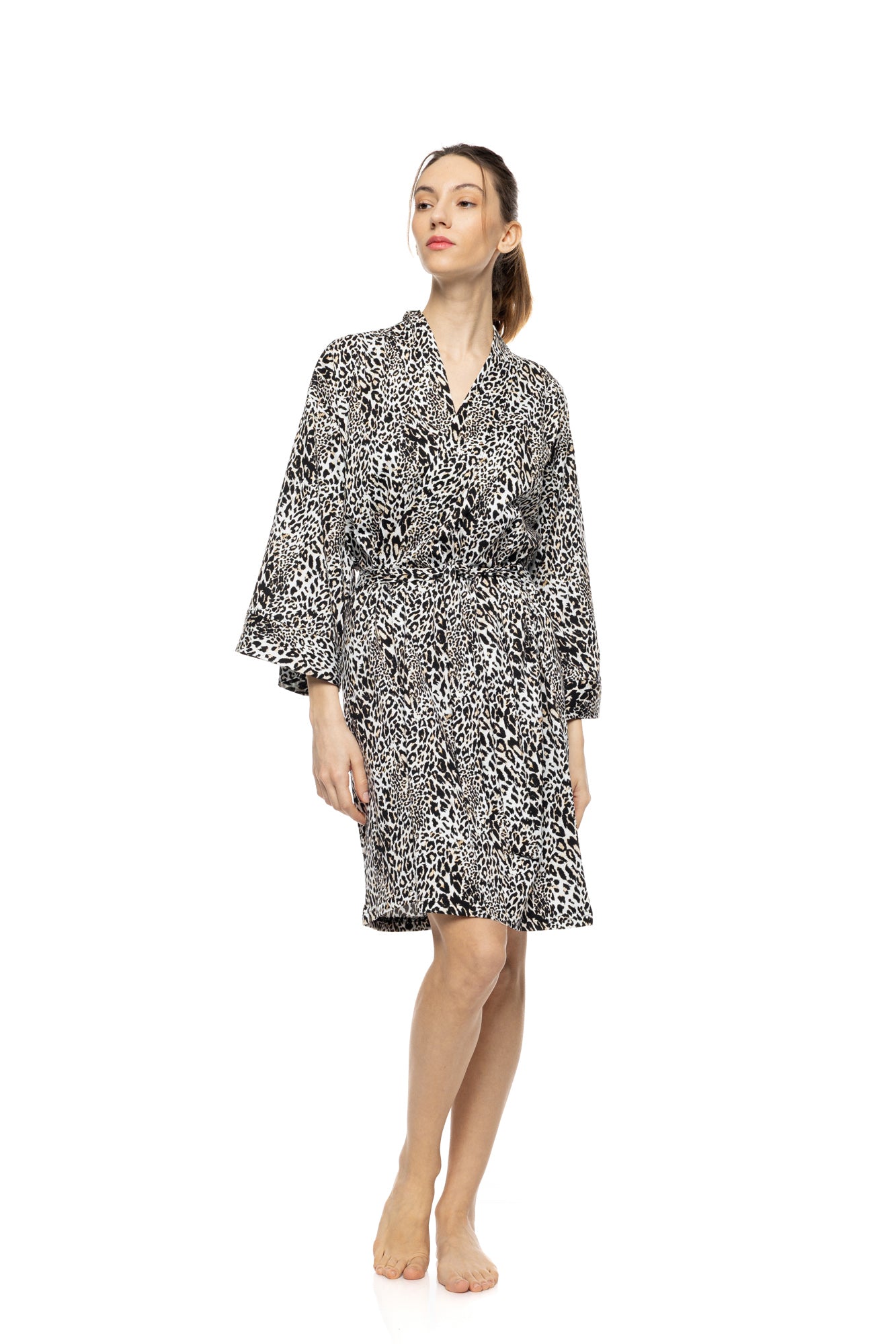 Pink Label - Robe Ivory Leopard