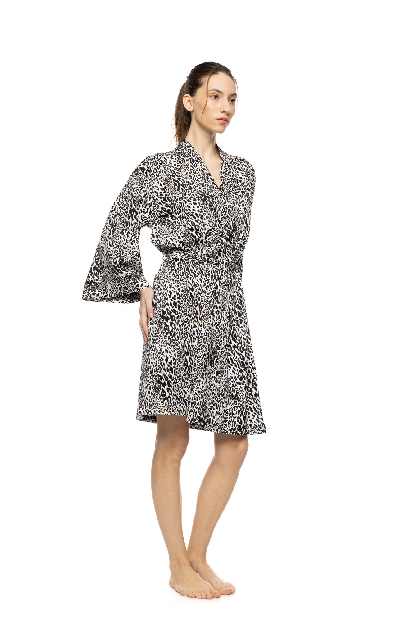Pink Label - Robe Ivory Leopard