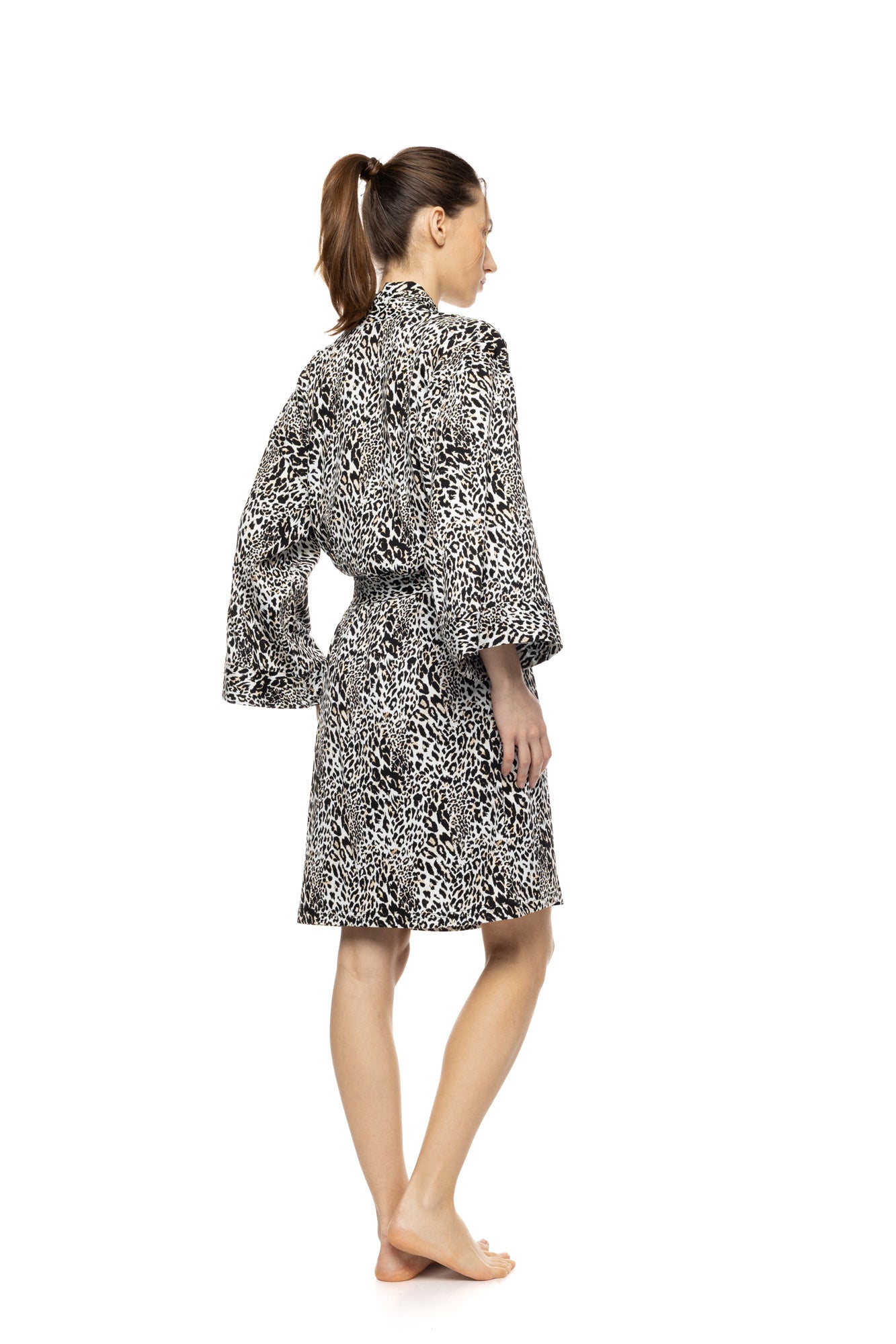 Pink Label - Robe Ivory Leopard