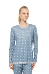 Pink Label - Pyjama Stone Blue Heart