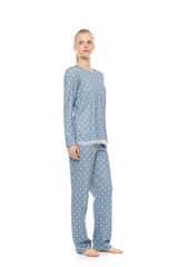 Pink Label - Pyjama Stone Blue Heart