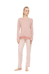 Pink Label - Pyjama Petite Rose Plaid